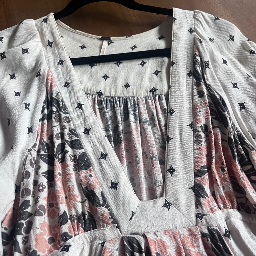 Free People Tallulah Long Sleeve Boho Dress L - Picture 6 of 9
